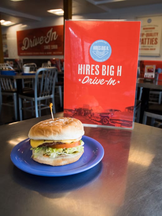 The legendary Big H burger